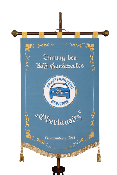 Innungsfahne der Innung des KFZ-Handwerkes Oberlausitz